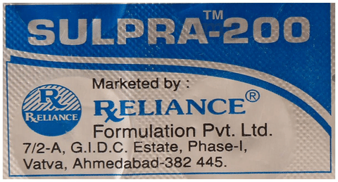Sulpra 200mg Tablet image Sulpra 200mg Tablet image