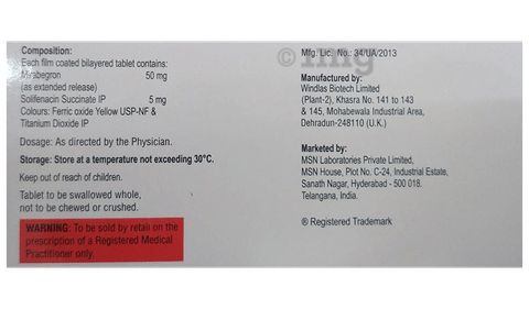 Mirabig-S 50 Tablet ER image