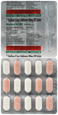 Vogloyd M 500mg/0.3mg Tablet