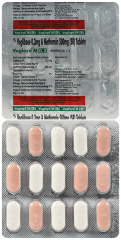 Vogloyd M 500mg/0.3mg Tablet image