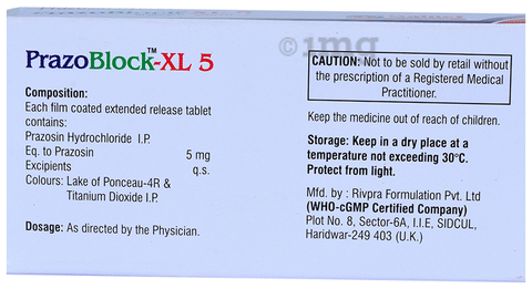 Prazoblock-XL 5 Tablet ER