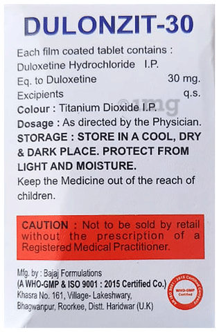 Dulonzit 30 Tablet 2 Dulonzit 30 Tablet 2