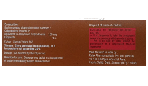 Gudcef 100 Tablet DT Pineapple image