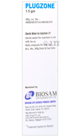 प्लगज़ोन 1.5 gm इंजेक्शन image