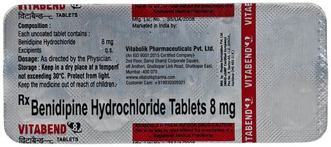 Vitabend 8mg Tablet image