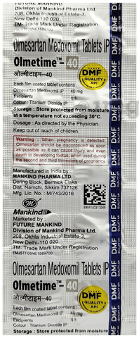 Olmetime 40 Tablet image Olmetime 40 Tablet image