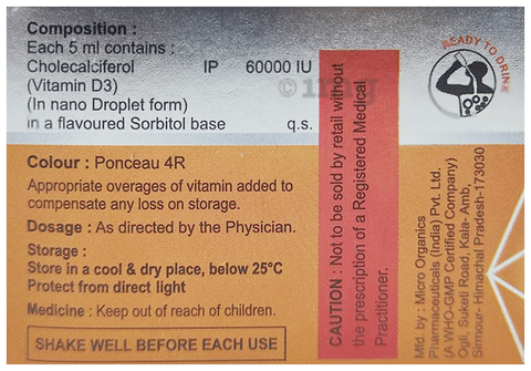 Deeha-D3 Oral Solution (5ml Each) Mango image Deeha-D3 Oral Solution (5ml Each) Mango image