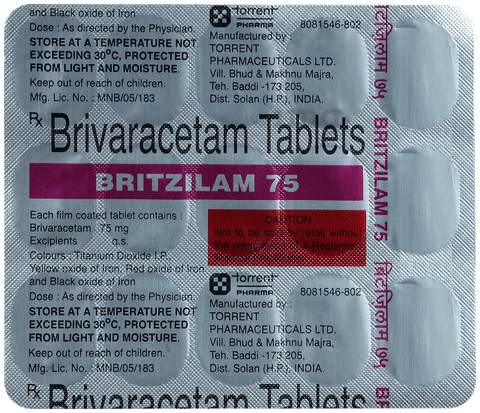 Britzilam 75 Tablet image