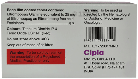 Eltromag 25 Tablet image