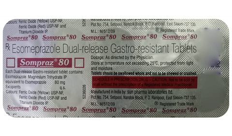 Sompraz 80mg Tablet image