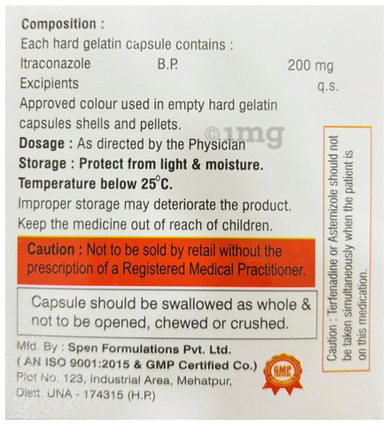 Fungits 200 Capsule image