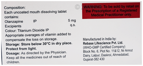 Olaceum 5 Tablet MD image Olaceum 5 Tablet MD image