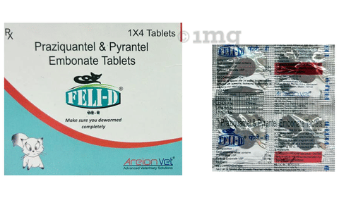 AreionVet Feli-D Deworming Tablet for Cats image AreionVet Feli-D Deworming Tablet for Cats image
