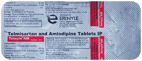 Telnyle AM 40mg/5mg Tablet image Telnyle AM 40mg/5mg Tablet image