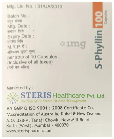 S-Phyllin 100 Capsule image