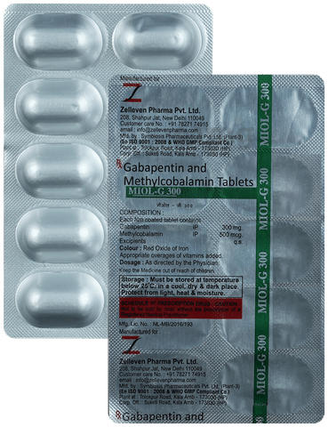 Miol G 300 mg/500 mcg Tablet