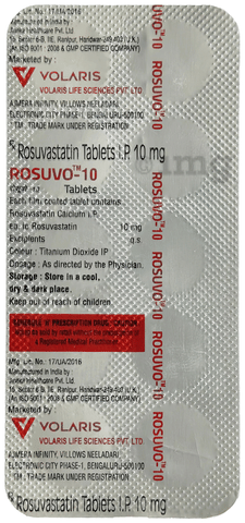 Rosuvo 10mg Tablet image