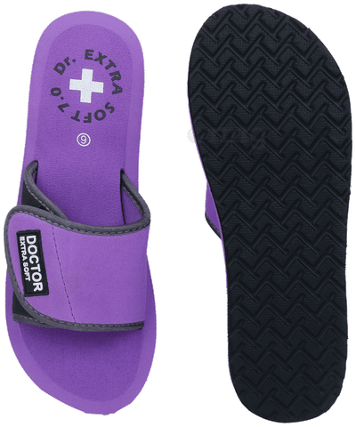 Purple house outlet slippers
