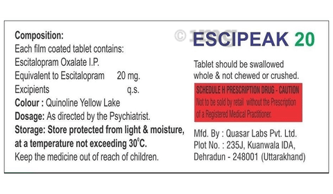 Escipeak 20 Tablet image