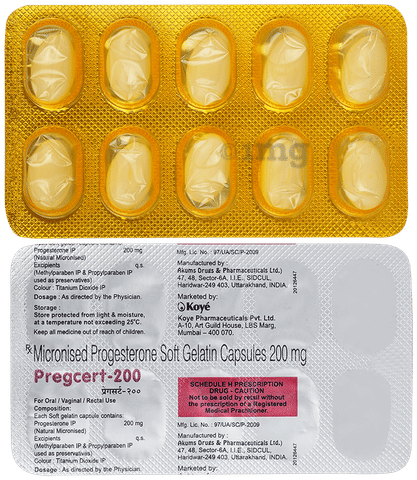 Pregcert 200 Capsule 1