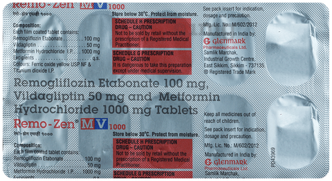 Remo-Zen MV 1000 Tablet image Remo-Zen MV 1000 Tablet image