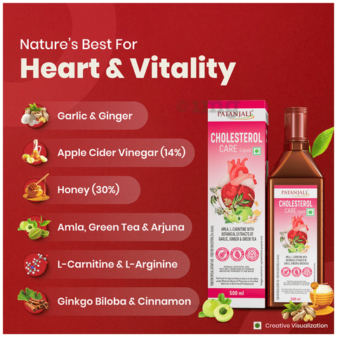 cvs l carnitine Patanjali Cholesterol Care Liquid: Buy bottle of 500.0 ml Liquid at best  price in India