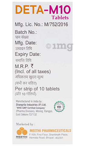 Deta-M 10 Tablet MD image