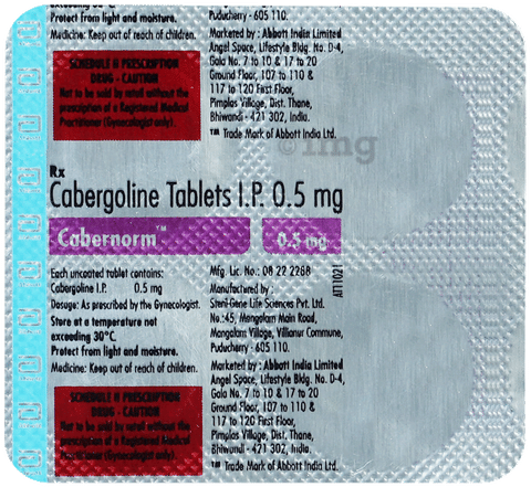 Cabernorm 0.5mg Tablet image
