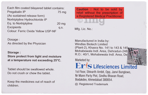 Sonaxa NT 75mg/20mg Tablet image Sonaxa NT 75mg/20mg Tablet image