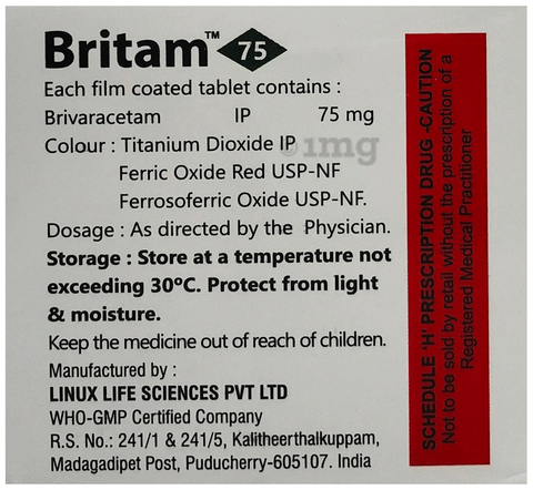 ब्रिटम 75mg टैबलेट image ब्रिटम 75mg टैबलेट image
