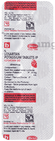 Losatan 50mg Tablet image