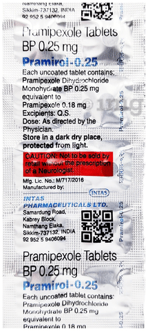 Pramirol 0.25 Tablet image