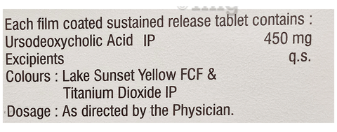 Ursosar 450 Tablet SR image Ursosar 450 Tablet SR image