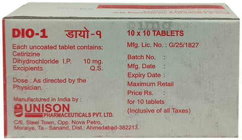 Dio 1 10mg Tablet image