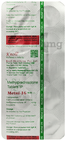 Metni 16mg Tablet image Metni 16mg Tablet image
