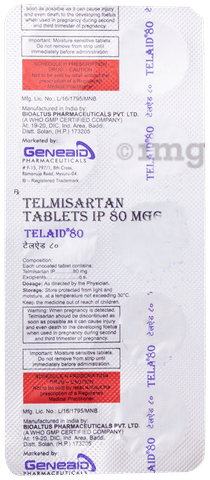 Telaid 80mg Tablet image