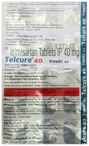 TELcure 40mg Tablet image