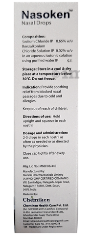 Nasoken Nasal Drops image