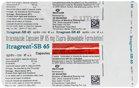 Itragreat SB 65mg Capsule image Itragreat SB 65mg Capsule image