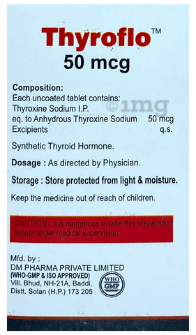 Thyroflo 50mcg Tablet image Thyroflo 50mcg Tablet image