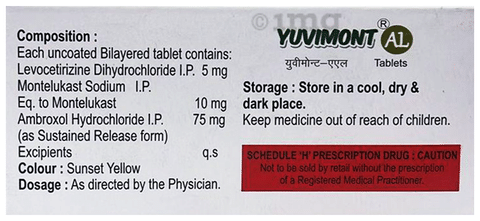 Yuvimont AL Tablet SR