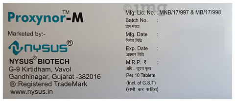 Proxynor-M Tablet SR