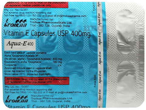 Aqua E 400mg Capsule image Aqua E 400mg Capsule image