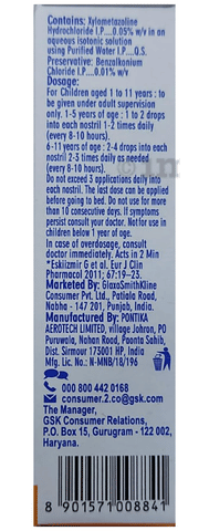 Otrivin Paediatric 0.05% w/v Nasal Drops for Fast Relief from Blocked Nose image Otrivin Paediatric 0.05% w/v Nasal Drops for Fast Relief from Blocked Nose image