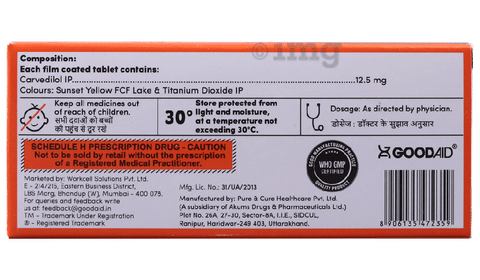 Carvyaid 12.5 Tablet image