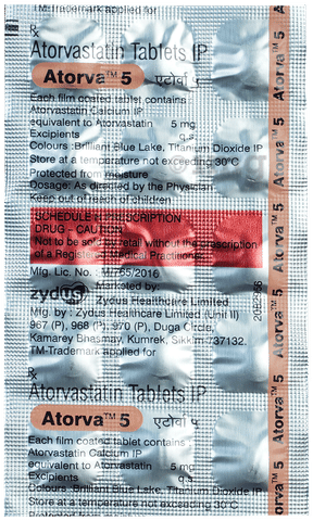 Atorva 5 Tablet image Atorva 5 Tablet image