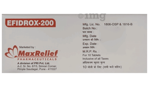 Efidrox 200 Tablet DT image