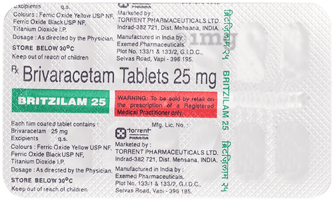 Britzilam 25 Tablet image