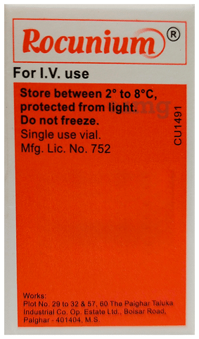 Rocunium 50mg Injection image Rocunium 50mg Injection image