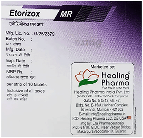Etorizox MR Tablet image Etorizox MR Tablet image